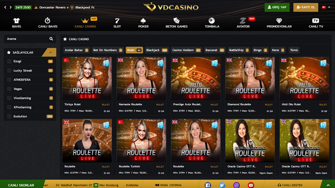 Vdcasino Rulet Güvenilir mi? – Vdcasino Rulet Türleri